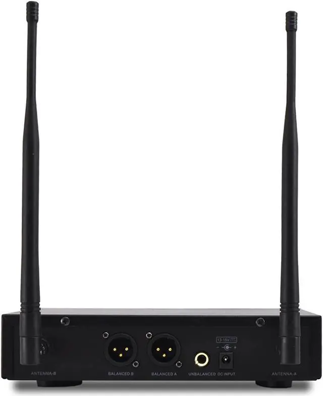 Alt view image 3 of 6 - Pyle UHF Wireless Microphone & Rack Mountable Receiver System 2 Belt Packs, 2 Lavelier/Lapel MIC Travel Case 16 Channel Frequency Independent Channel Volume Control LCD Digital Display - PDWM3365.5