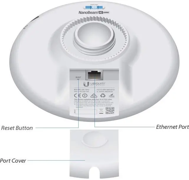 Alt view image 3 of 3 - Ubiquiti NanoBeam ac Gen2 High-Performance airMAX ac Bridge (NBE-5AC-Gen2-US)