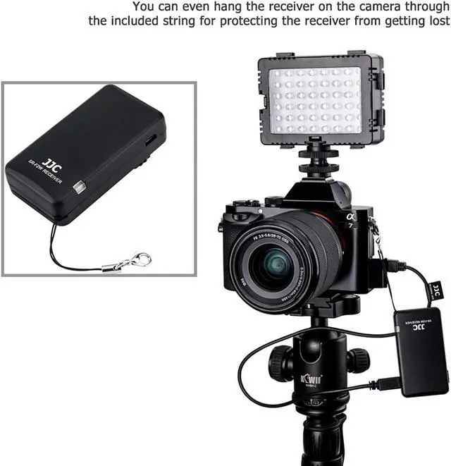 Alt view image 7 of 7 - JJC RMT-VP1K Wireless Remote Control for Sony ZV-1 ZV1 A7 III A7R IV III A7S II A9 A6000 A6100 A6300 A6400 A6600 RX100 VII VA V FDR-AX33 AX43 AX53 AX100 AX700 HDR-CX405 CX440 CX455 CX675 CX900 & More