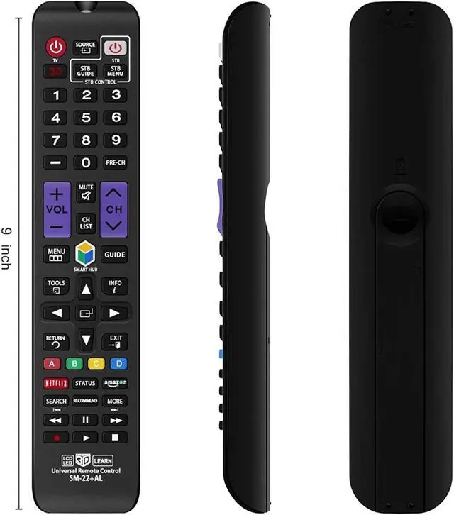 Alt view image 6 of 7 - Nettech Universal Remote Control BN59-01178W for Almost All Samsung Brand TV/ 3D/ LCD/ LED/ HDTV/Smart TV (SM-22+AL)