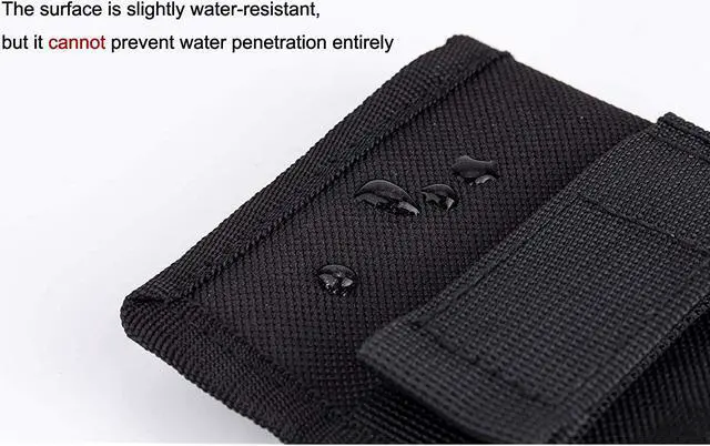 Alt view image 5 of 7 - (3 Pockets) DSLR Battery and Memory Card Holder Pouch,Camera Battery and SD CF XQD Card Storage Case for AA Battery and LP-E6 LP-E10 LP-E12 LP-E17 EN-EL14 EN-EL15 NP-FW50 NP-F550 NP-FZ100 Battery