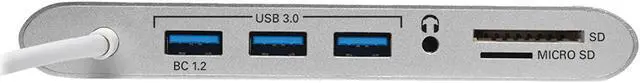 Alt view image 2 of 5 - Tripp Lite USB 3.1 Gen 1 USB-C Docking Station w/ USB-A, HDMI, VGA, mDP, Gigabit Ethernet, Mem Card, 3.5mm & USB-C PD Charging, USB C, USB Type C, USB Type-C (U442-DOCK1)