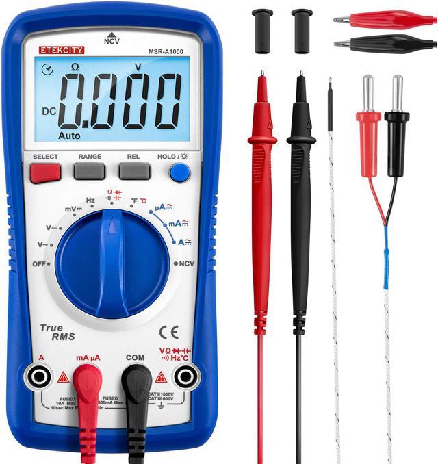 ETEKCITY MSR-R500 Digital Multimeter and Voltage Tester User Manual