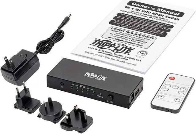 Alt view image 5 of 5 - Tripp Lite HDMI Switch 5-Port for Video & Audio 4K X 2K UHD 60 Hz with Remote HDMI 2.0 HDCP 2.EDID (B119-005-UHD)