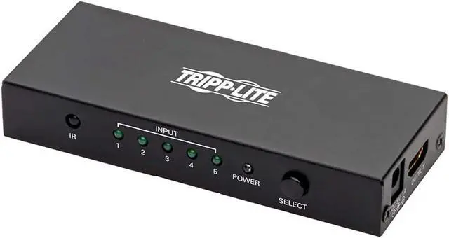 Main image of Tripp Lite HDMI Switch 5-Port for Video & Audio 4K X 2K UHD 60 Hz with Remote HDMI 2.0 HDCP 2.EDID (B119-005-UHD)