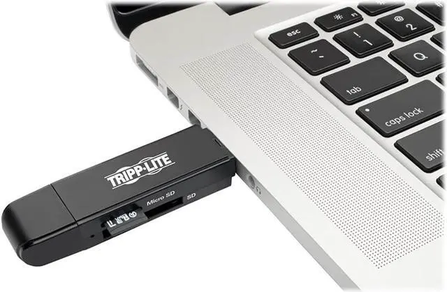 Alt view image 2 of 5 - Tripp Lite USB C Memory Card Reader Adapter 2-in-1 USB-A / USB-C USB Type C, USB 3.1 Gen 1 (U452-000-SD-A)