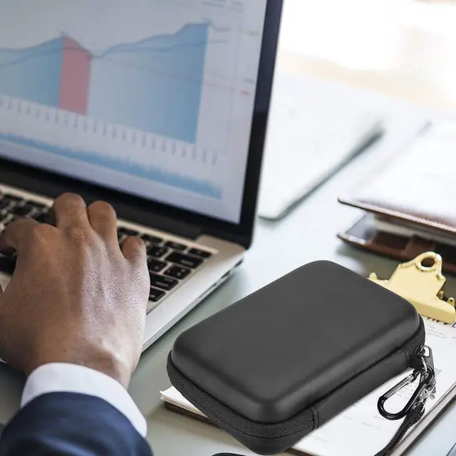 Alt view image 7 of 7 - Procase Portable Hard Drive Case for Canvio Basics Western Digital WD Elements My Passport Seagate Portable Backup Plus Slim 1TB 2TB 3TB 4TB USB 3.0, 2.5” Portable External Hard Drive Case -Black