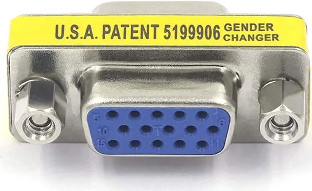Alt view image 5 of 6 - VCE 4-Pack VGA SVGA Coupler HD15 Female to Female Mini Gender Changer Coupler Vga Cable Adapter