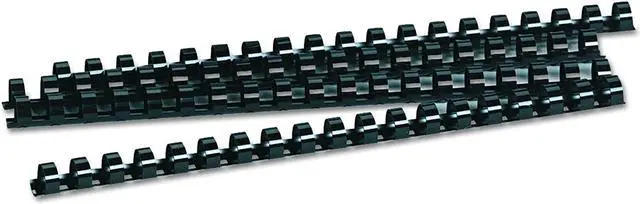 Alt view image 2 of 4 - Fellowes 52326 Plastic Comb Bindings, 1/2" Diameter, 90 Sheet Capacity, Black (Pack of 100 Combs)