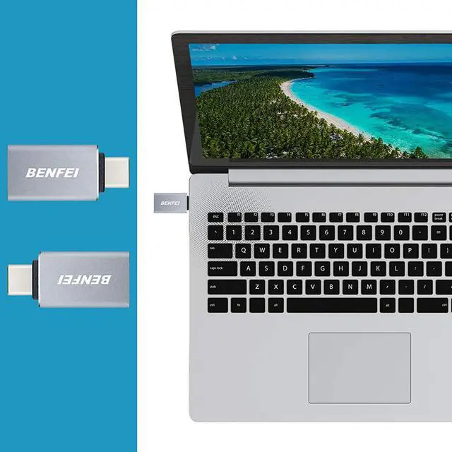 Alt view image 2 of 6 - USB C to USB 3.0 Adapter 3 Pack,Benfei USB C to A Male to Female Adapter, Compatible with MacBook 2018 2017 2016, Samsung Galaxy Note 8, Galaxy S8 S8+ S9, Google Pixel, Nexus, and More
