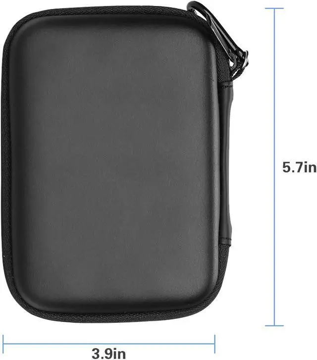 Alt view image 3 of 7 - Procase Portable Hard Drive Case for Canvio Basics Western Digital WD Elements My Passport Seagate Portable Backup Plus Slim 1TB 2TB 3TB 4TB USB 3.0, 2.5” Portable External Hard Drive Case -Black