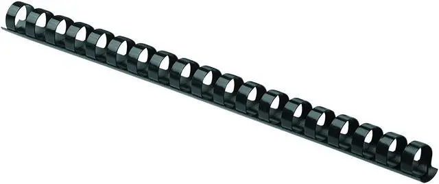 Main image of Fellowes 52326 Plastic Comb Bindings, 1/2" Diameter, 90 Sheet Capacity, Black (Pack of 100 Combs)