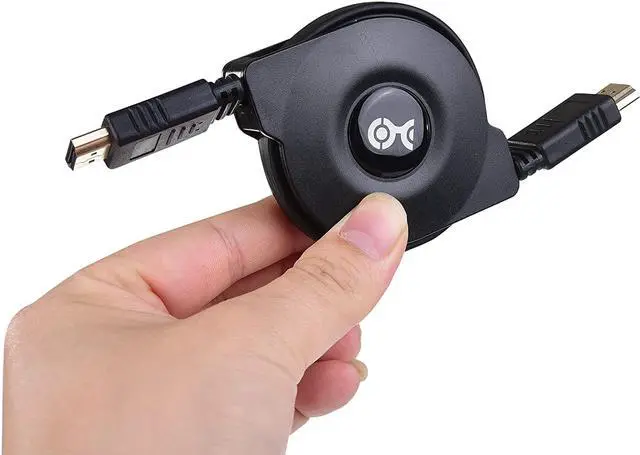 Alt view image 6 of 7 - Cable Matters Retractable HDMI Cable with HDR and 4K Resolution Support - 3.5 Feet