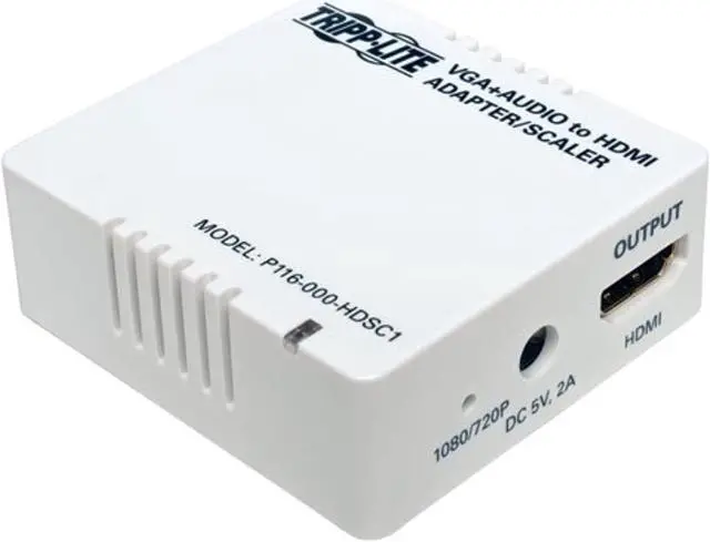 Alt view image 2 of 4 - Tripp Lite VGA with Audio to HDMI Converter/Scaler (P116-000-HDSC1 ),White