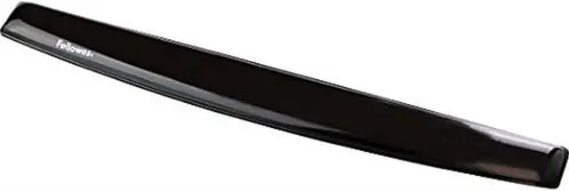 Alt view image 2 of 5 - Fellowes Crystal Black Wrist Rest (9112201)