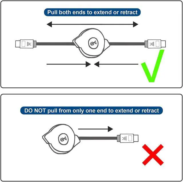 Alt view image 7 of 7 - Cable Matters Retractable HDMI Cable with HDR and 4K Resolution Support - 3.5 Feet