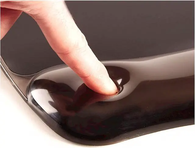 Alt view image 5 of 5 - Fellowes Crystal Black Wrist Rest (9112201)