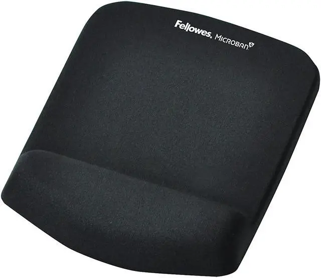 Main image of Fellowes PlushTouch Mouse Pad/Wrist Rest with FoamFusion Technology, Black (9252001)