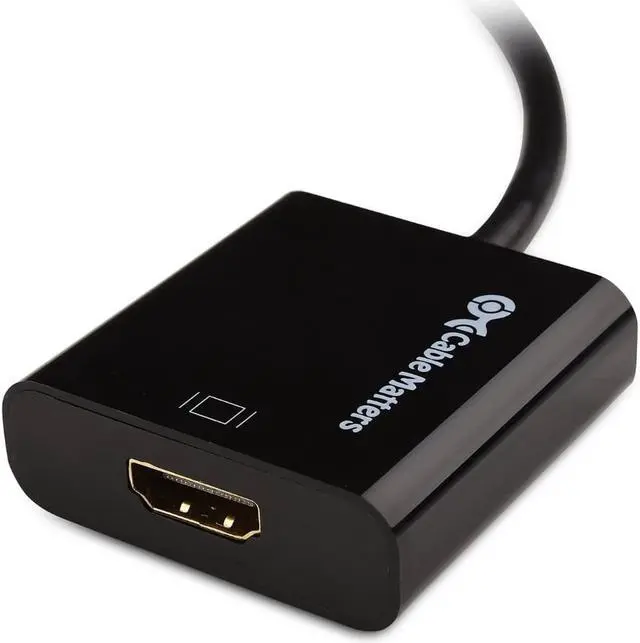 Alt view image 5 of 6 - Cable Matters Active DisplayPort to HDMI Adapter (Active DP to HDMI Adapter) Supporting Eyefinity Technology and 4K Resolution