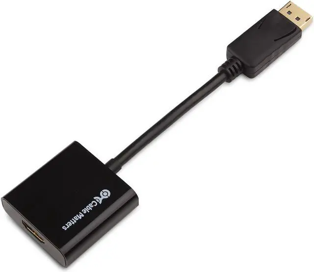 Alt view image 3 of 6 - Cable Matters Active DisplayPort to HDMI Adapter (Active DP to HDMI Adapter) Supporting Eyefinity Technology and 4K Resolution