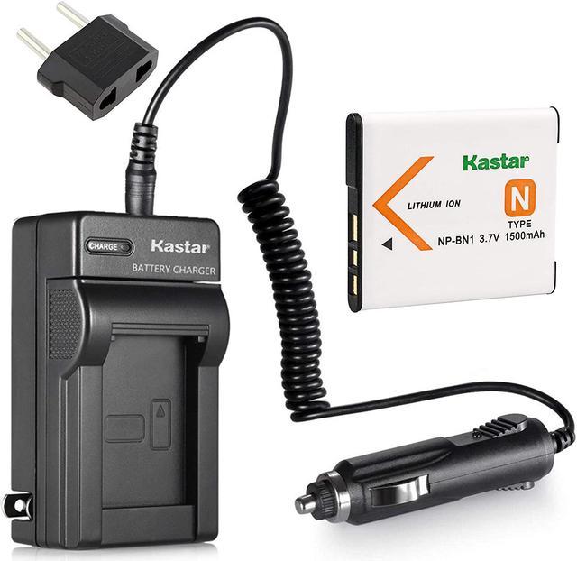 Kastar NPBN1 Battery and Charger Kit for Sony NP-BN1 N Type