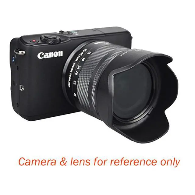 Alt view image 6 of 7 - JJC LH-EW53 Dedicated Bayonet Lens Hood for Canon EF-M 15-45mm f/3.5-6.3 is STM Lens, Canon 15-45mm is STM Lens Hood Shade, Replacement of Canon EW-53 Lens Hood