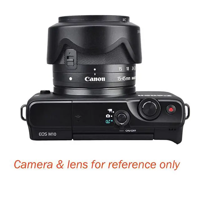 Alt view image 4 of 7 - JJC LH-EW53 Dedicated Bayonet Lens Hood for Canon EF-M 15-45mm f/3.5-6.3 is STM Lens, Canon 15-45mm is STM Lens Hood Shade, Replacement of Canon EW-53 Lens Hood