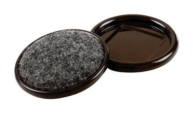 Main image of Shepherd Hardware 9091 Brown Round Metal Carpet Based Furniture Caster Cup 2 In.