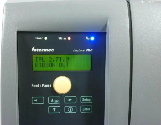 Alt view image 2 of 6 - Intermec EasyCoder PM4i Thermal Transfer Label Printer PM4C810000300020 Ethernet