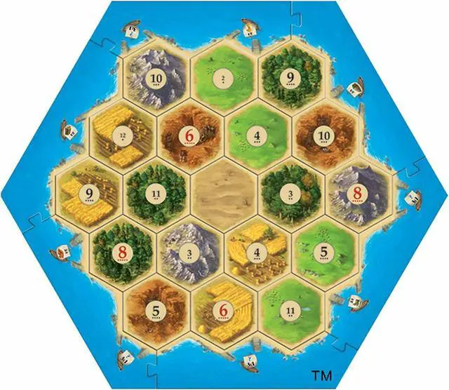Alt view image 3 of 6 - Catan The Board Game 5th Edition Trade Build Settle [Board Game, 3-4 Players]