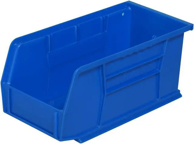 Alt view image 2 of 8 - Akromils Home Indoor Multipurpose Plastic Stack Storage Hang Bin Blue 12 Pack 10.87 X 5.5 X 5