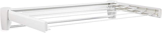 Leifheit 83201 Telefix 70 Wall Mount Retractable Clothes Drying Rack | 5  Drying Rods | White