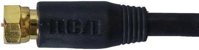 Alt view image 3 of 3 - RG6 Coaxial Cable (6ft; Black) - VH606R
