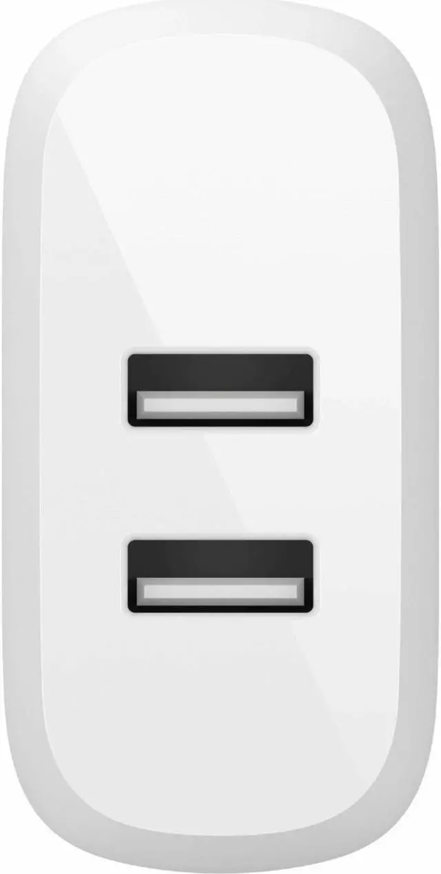 Alt view image 5 of 12 - BELKIN WCB002dqWH White BOOST CHARGE Dual USB-A Wall Charger 24W