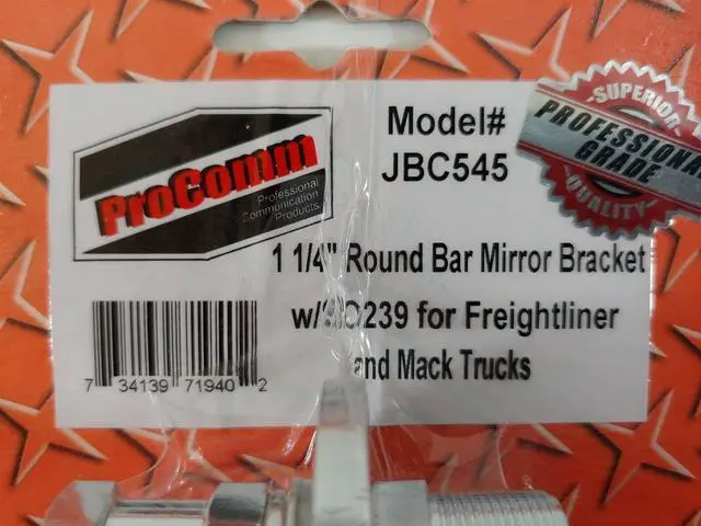 Alt view image 4 of 8 - Procomm JBC545 1.25 in. Aluminum Mirror Mount