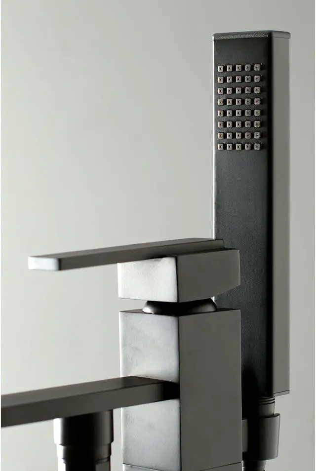 Alt view image 9 of 14 - Kingston Brass KS4131QLL Heritage Freestanding Roman Tub Filler, Polished Chrome - 45.38 x 9 x 6.75 in.