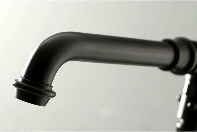 Alt view image 5 of 8 - Kingston Brass KS7030ABL Edenscape Freestanding Roman Tub Filler with Handshower, Matte Black - 41.76 x 14.91 x 7.64 in.