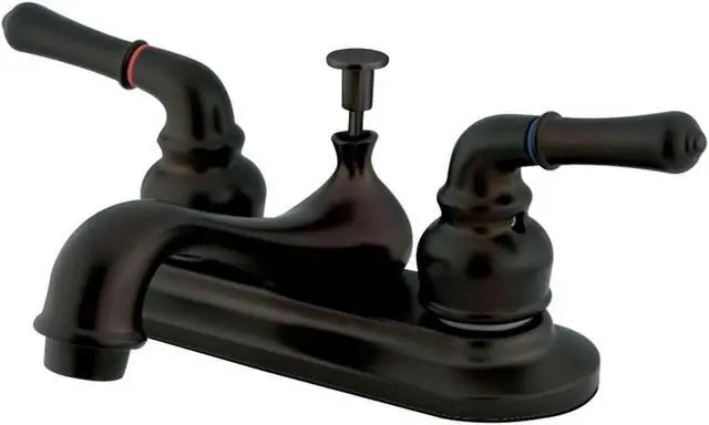 Alt view image 3 of 4 - Kingston Brass KB605NML Restoration Lavatory Faucet with Retail Pop-Up, Oil Rubbed Bronze
