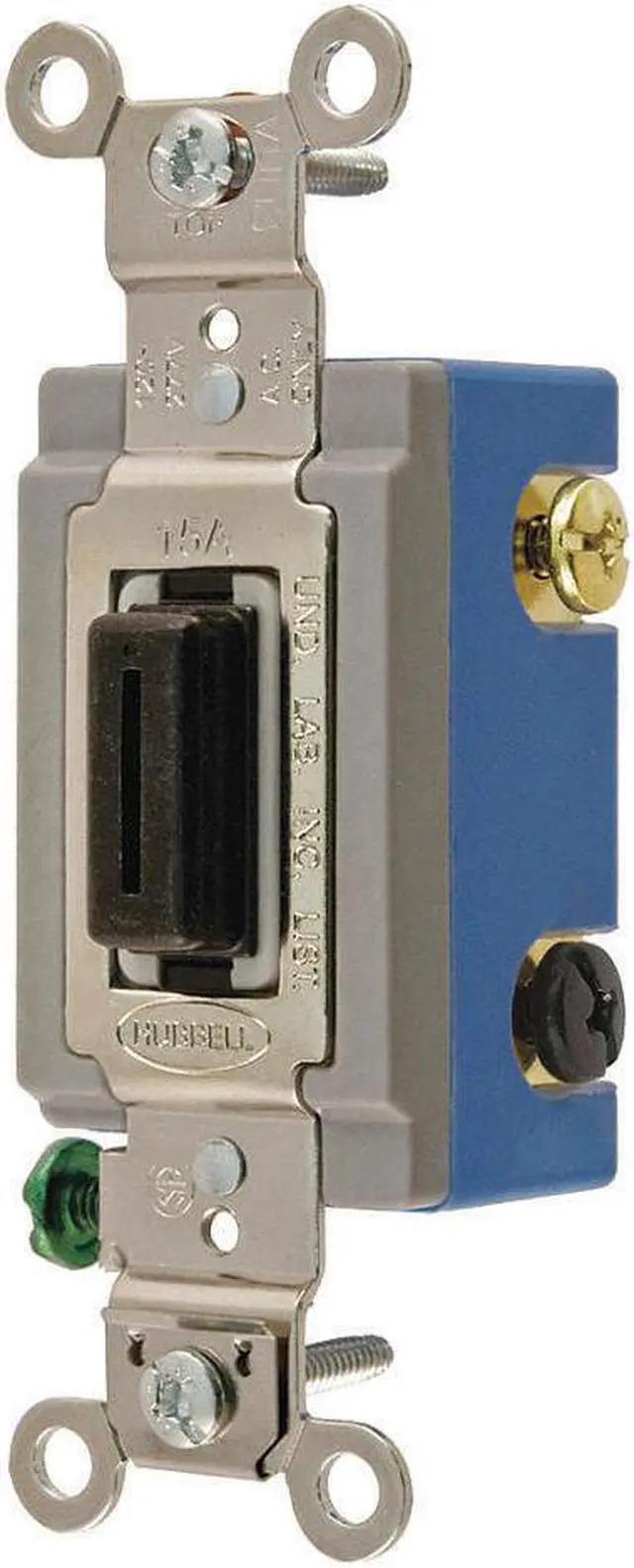 Alt view image 2 of 3 - Bryant Wall Switch,  4-Way,  Maintained,  Barrel Key Locking Black   4804L