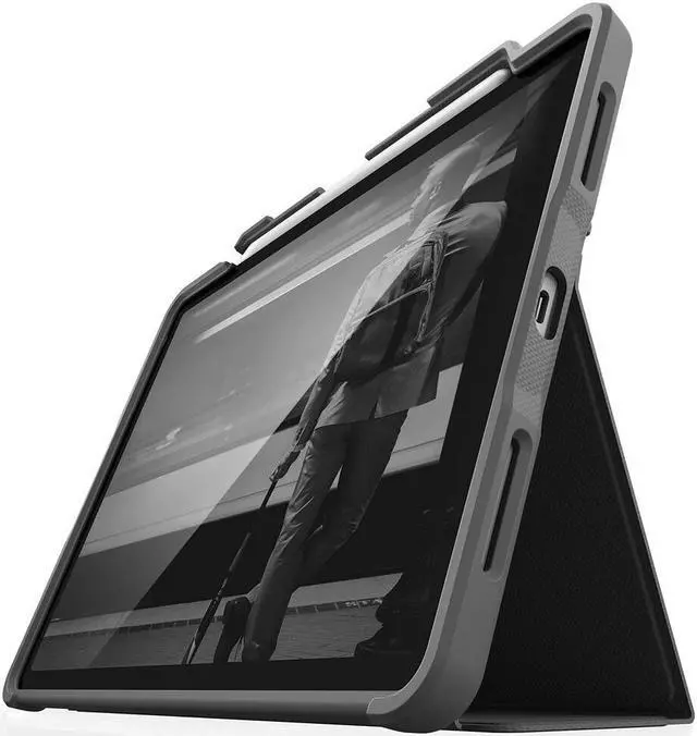 Alt view image 7 of 20 - STM Dux Plus, Ultra-Protective case for Apple 11" iPad Pro/2nd Gen - Black (stm-222-286JV-01)