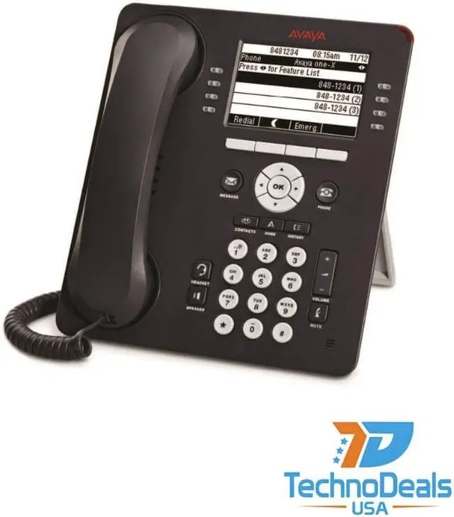 Alt view image 2 of 3 - Avaya 700504845 One-X 9611G IP Phone - Wall Mountable, Desktop - Gray