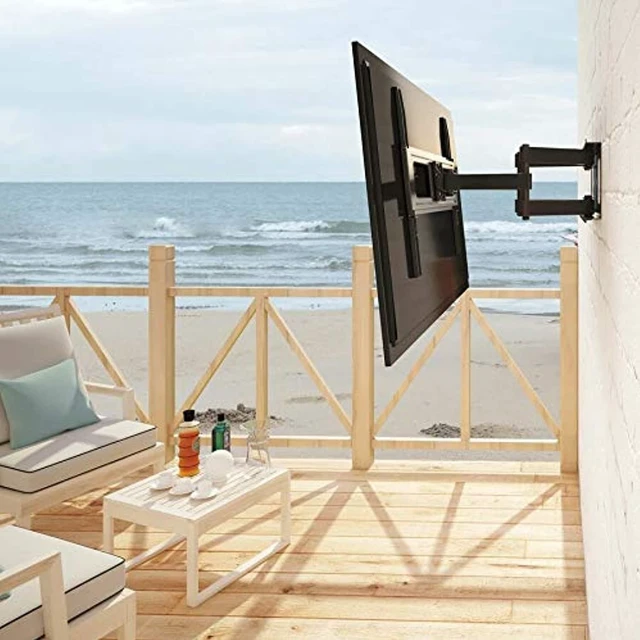 Alt view image 4 of 6 - Tripp Lite TV Wall Mount Outdoor Swivel Tilt Fully Articulating Arm 37-80in (DWM3780XOUT)
