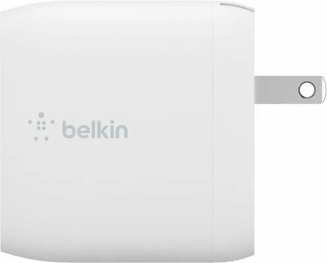 Alt view image 3 of 12 - BELKIN WCB002dqWH White BOOST CHARGE Dual USB-A Wall Charger 24W
