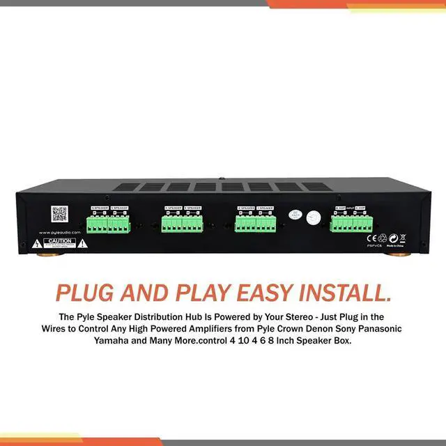 Alt view image 5 of 8 - 6 Channel High Power Stereo Speaker Selector W/Volume Control