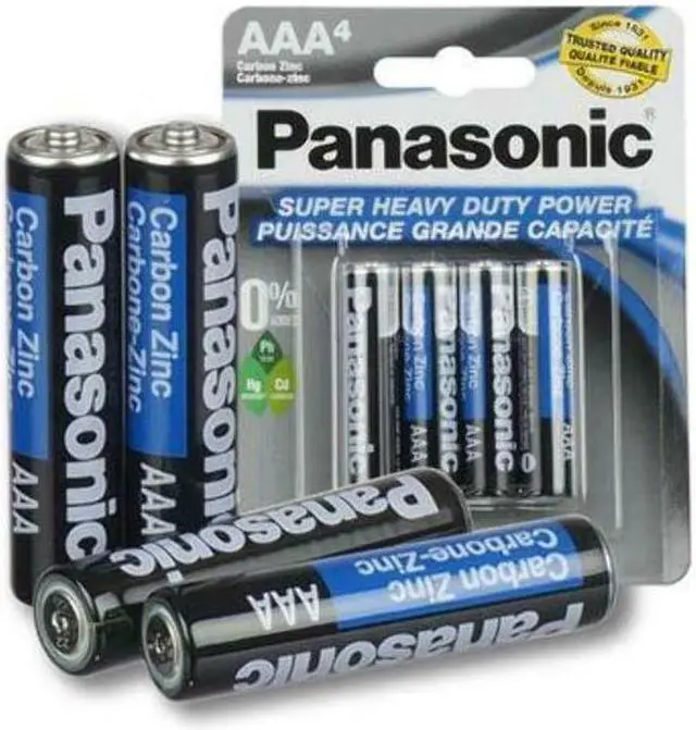 Alt view image 3 of 3 - Panasonic UM-4NPA-4B 4 Pack Of "AAA" Carbon Zinc Battery With 1.5V For Use In Low Drain Devices