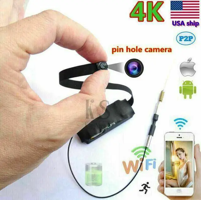 Alt view image 7 of 7 - HD Mini Spy Hidden WIFI Wireless Camera 4K Security Nanny DVR Motion Detection A