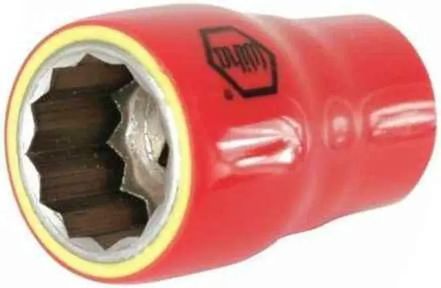 Alt view image 2 of 3 - 11mm Chrome Vanadium Insulated Socket with 1/2" Drive Size and Chrome Finish