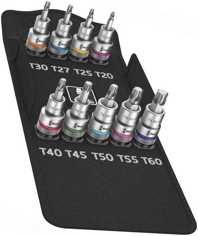 Alt view image 2 of 6 - Wera Socket Bit, Torx(R), 1/2" Drive Size Chrome  Steel  05004202001