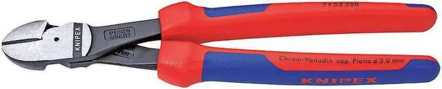 Alt view image 2 of 3 - KNIPEX 74 02 250 10" High Leverage Diagonal Cutter, Ergonomic Grip