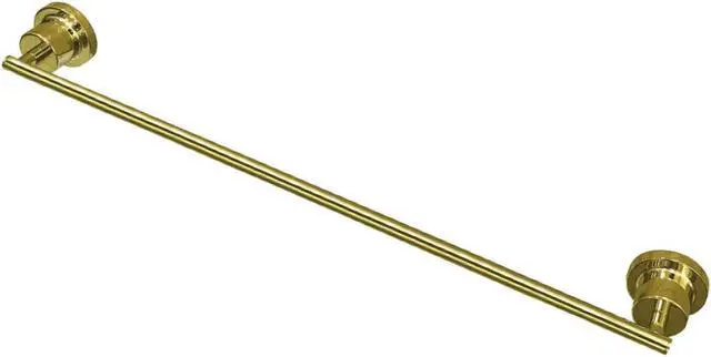 Alt view image 3 of 4 - Kingston Brass BAH8211PB Concord 24 in. Single Towel Bar, Polished Brass